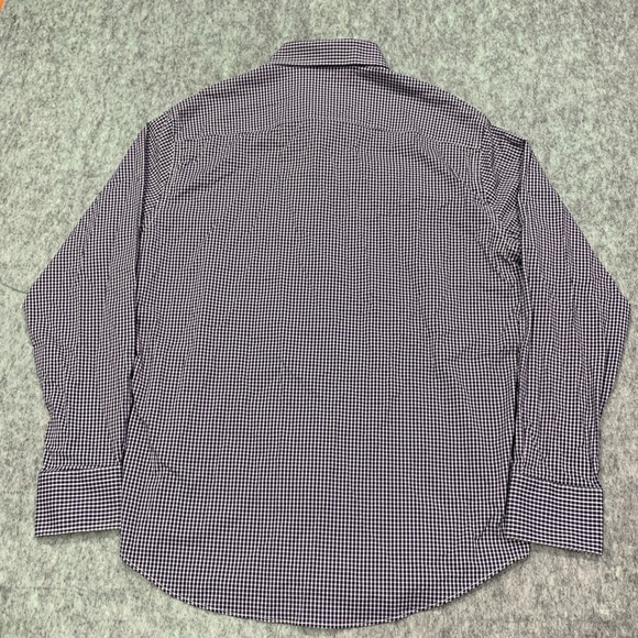 Peter Millar Summer Comfort Men's Button Up Long Sleeve Plaid Check Shirt Size L - Picture 2 of 11